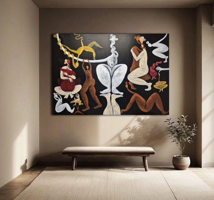 Kariko ono- Karina Antonczak - Health 6XXL, Antiquités & Art, Art | Peinture | Moderne