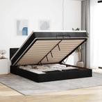 vidaXL Ottoman bed met matrassen en LEDs 200x200cm stof, Huis en Inrichting, Slaapkamer | Bedden, Verzenden, Nieuw