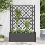 vidaXL Plantenbak hoog met latwerk en zelfbewateringssysteem, Tuin en Terras, Bloempotten, Verzenden, Nieuw