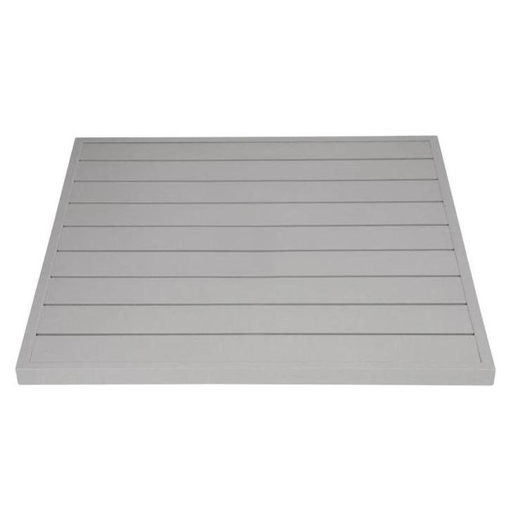 Tafelblad | Aluminium (Lichtgrijs) | In-/Outdoor |, Zakelijke goederen, Horeca | Keukenapparatuur, Nieuw in verpakking, Verzenden