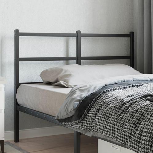 vidaXL Tête de lit métal noir 120 cm, Huis en Inrichting, Slaapkamer | Bedden, Verzenden