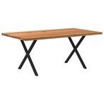 vidaXL Eettafel rechthoekig 180x100x74 cm massief eikenhout, Huis en Inrichting, Tafels | Eettafels, Verzenden, Nieuw