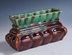 Faienceries de Thulin - Jardinière - Art Deco Jardiniere met