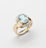Zonder Minimumprijs - Ring Geel goud Topaas - Diamant, Bijoux, Sacs & Beauté
