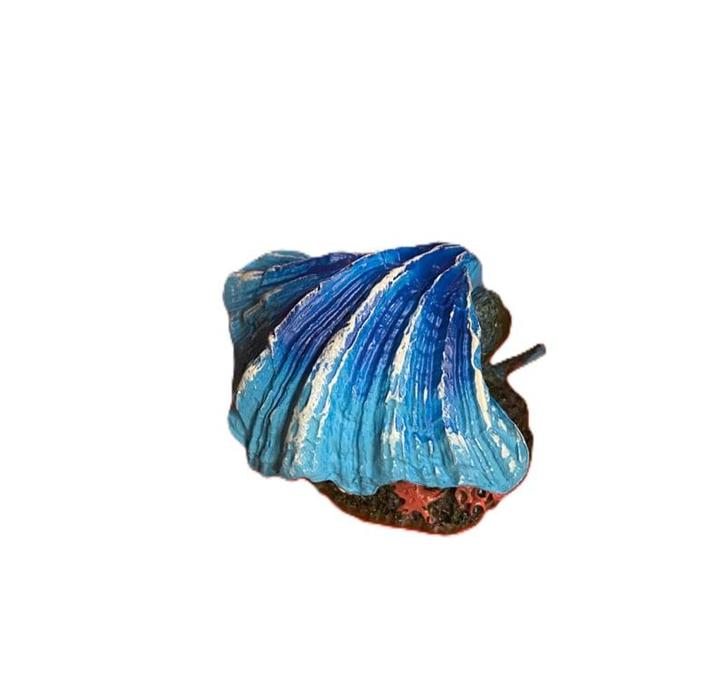 Schelp met luchtaansluiting blauw / As-151 (decoratie), Dieren en Toebehoren, Vissen | Aquaria en Toebehoren, Nieuw, Verzenden