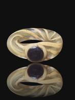 Romain antique Verre jaune éblouissant Bague