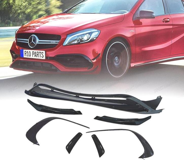 SPOILER LAME AVANT MERCEDES CLASSE A W176 LOOK AMG A45 15-18, Auto-onderdelen, Carrosserie, Verzenden
