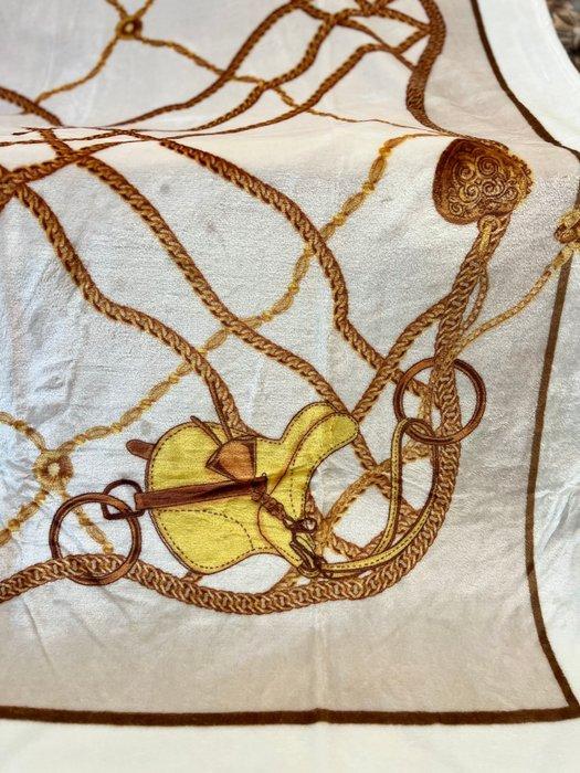 Exclusieve en warme deken met Frans luxe ontwerp. - Plaid -, Antiquités & Art, Tapis & Textile