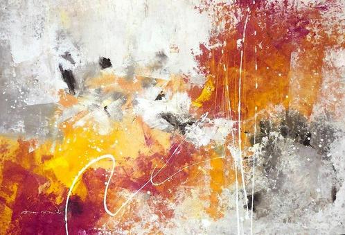 Dam Domido (1959) - Sun is back ORIGINAL & UNIQUE ABSTRACT, Antiek en Kunst, Kunst | Schilderijen | Modern