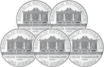 5 Troy Ounce - Zilver .999 - Philharmonique 2025 - 155,5