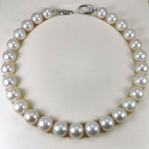 Halsketting Zilver Parel - Choker SSP Ø 14x15,5 mm, Handtassen en Accessoires, Kettingen