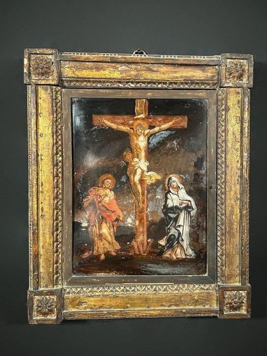 Italiaanse school (XIX) - Crocifissione, Antiek en Kunst, Kunst | Schilderijen | Klassiek