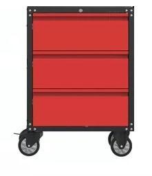 OUTLET TM Modulair gereedschapskast met 3 Lades Zwart/Rood, Auto diversen, Autogereedschap, Verzenden