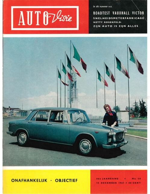 1961 AUTOVISIE MAGAZINE 50 NEDERLANDS, Livres, Autos | Brochures & Magazines