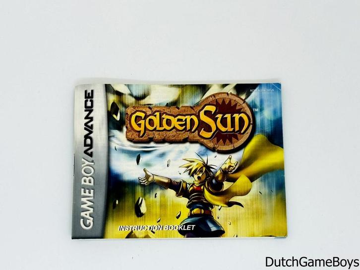 Gameboy Advance / GBA - Golden Sun - USA - Manual, Games en Spelcomputers, Games | Overige, Gebruikt, Verzenden
