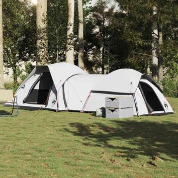 vidaXL Kampeertent 5-persoons verduisterend stof wit, Caravans en Kamperen, Verzenden, Nieuw