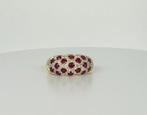 Ring - 18 karaat Geel goud -  0.95ct. tw. Robijn - Diamant -, Nieuw