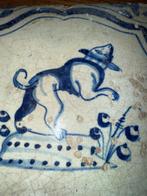 Tegel - hond - Delft, Plateelbakkerij - 1650-1700