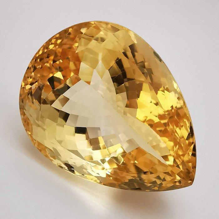 Zonder minimumprijs Citrien - 47.08 ct - Antwerp Laboratory, Handtassen en Accessoires, Edelstenen