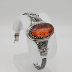 Sans Prix de Réserve - Bracelet Argent Ambre, Handtassen en Accessoires, Antieke sieraden