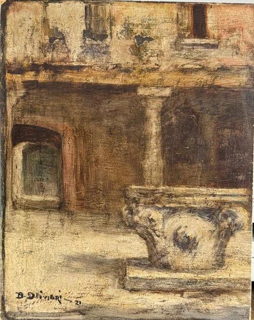 B. Olivieri (XIX-XX) - Venezia, Antiek en Kunst, Kunst | Schilderijen | Klassiek