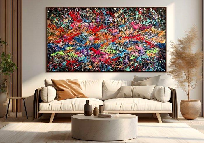 Ivanka Matiss - Midnight garden N.5 XXL, Antiek en Kunst, Kunst | Schilderijen | Modern