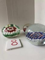 Presse-papiers (3) - Sulfures millefiori - Verre, Cristal