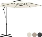2dekans | LifeGoods Zweefparasol - tot 8 Personen - Ø300cm -, Tuin en Terras, Ophalen of Verzenden, Nieuw