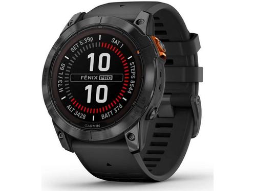 Garmin fnix 7X Pro, Solar Edition Grijs (Zwart), Huis en Inrichting, Woonaccessoires | Overige, Zo goed als nieuw, Verzenden