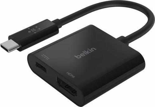 Belkin USB-C naar HDMI- en oplaadadapter - 60W Power Deli..., Audio, Tv en Foto, Foto | Geheugenkaarten, Nieuw, Verzenden