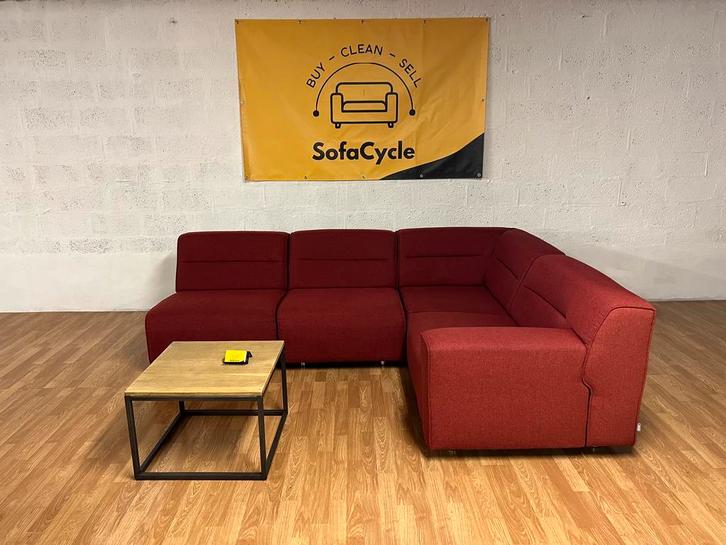 Xooon - volledig modulaire zetel - rood - SofaCycle, Huis en Inrichting, Zetels | Complete zithoeken, Nieuw, Ophalen of Verzenden