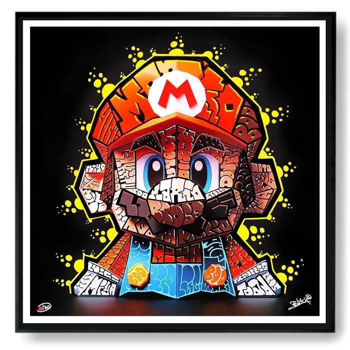 Maxime Blachere - Mario Origami Graffiti, Antiek en Kunst, Kunst | Designobjecten