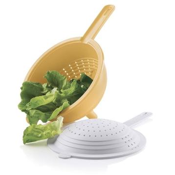 Tupperware Dubbel Vergiet Geel, Verzenden
