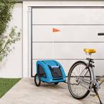 vidaXL Hondenfietstrailer oxford stof en ijzer blauw, Dieren en Toebehoren, Verzenden, Nieuw