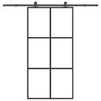 vidaXL Schuifdeur met beslagset 102x205 cm aluminium en, Doe-het-zelf en Bouw, Deuren en Vliegenramen, Verzenden, Nieuw