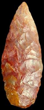 Néolithique Cornaline pointe de fléche lance biface