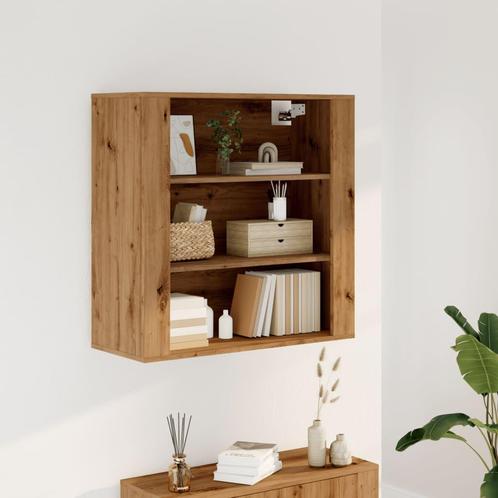 vidaXL Wandkast 80x33x80 cm bewerkt hout artisanaal, Huis en Inrichting, Kasten | Overige, Nieuw, Verzenden