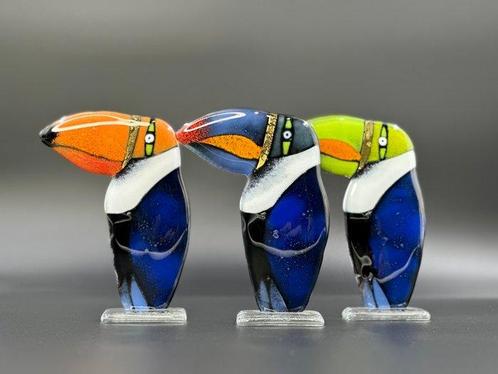 Studio Habrat - Beeldje - Toucan (3) - samensmelten, Antiek en Kunst, Antiek | Glaswerk en Kristal
