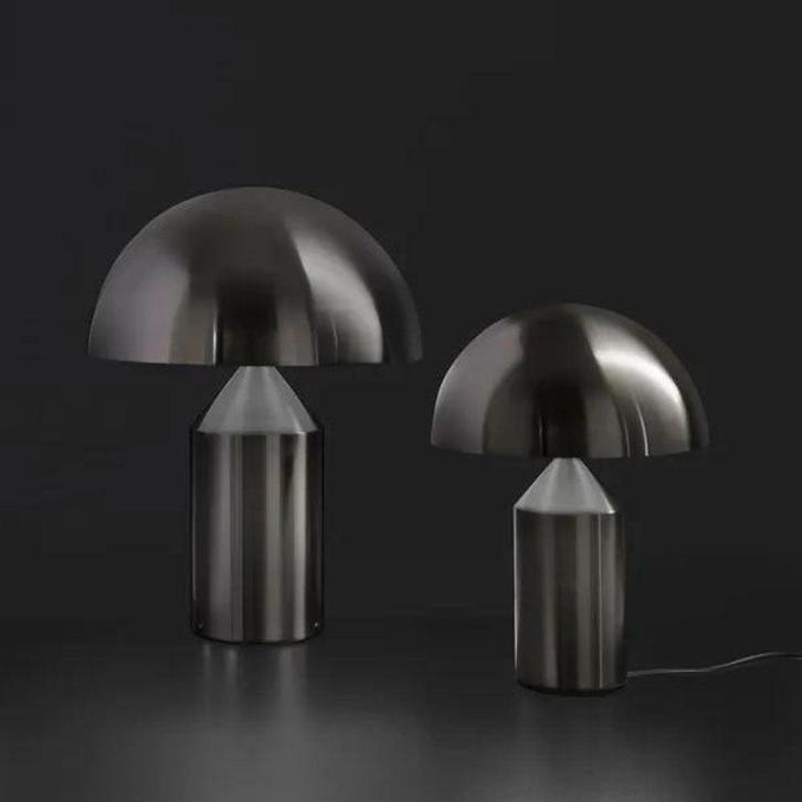 Oluce Atollo Tafellamp Metal Nikkel, Huis en Inrichting, Lampen | Tafellampen, Verzenden