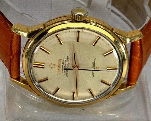 Omega - 18K Goldarmbanduhr Constellation - Chronometer -, Handtassen en Accessoires, Horloges | Heren