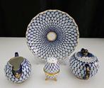 Lomonosov - Suiker en roomstel (4) - Cobalt Net - Porselein