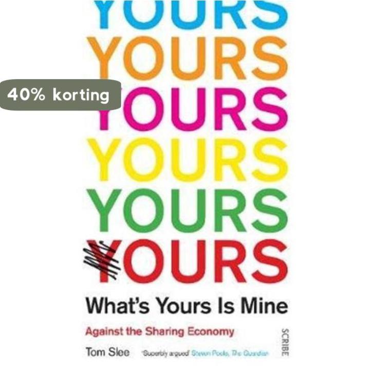 Whats Yours is Mine 9781911344698 Tom Slee, Boeken, Taal | Engels, Gelezen, Verzenden