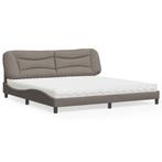 vidaXL Bed met matras Hvar stof taupe 200x200 cm, Huis en Inrichting, Verzenden, Nieuw