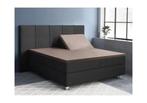 PRIMAVIERA DELUXE Splittopper Satijn Hoeslaken Taupe, Nieuw