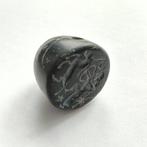 Aziatische minderjarige Marmer Bead Seal w Ibex jacht scène, Antiek en Kunst