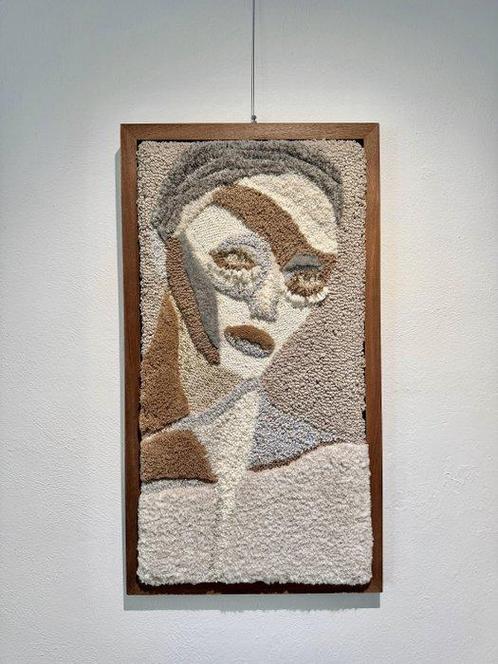 Taftique Jules Vissers Blik - Wandtapijt - 90 cm - 50 cm -, Antiek en Kunst, Kunst | Designobjecten