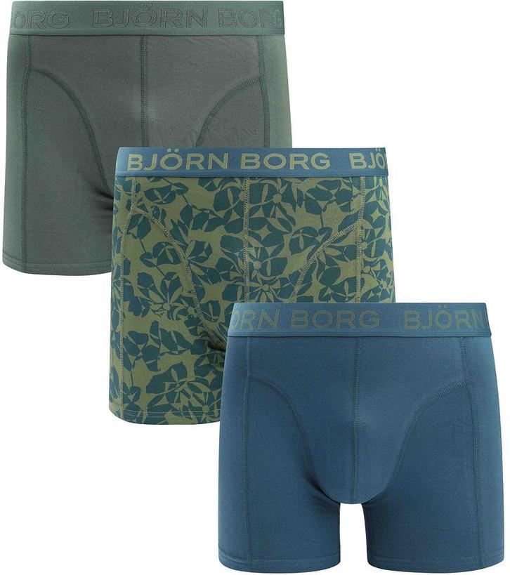 Bjorn Borg Boxers 3Pack Stretch Groen maat XXL Heren, Kleding | Heren, Ondergoed, Boxer, Verzenden