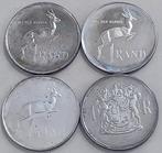 Afrique du Sud. 1 Rand 1966-1969/ 80% Silver Springbok- Lot