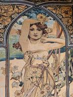 Alfons Mucha wandtapijt LE JOUR - Art Nouveau - Textiel  -