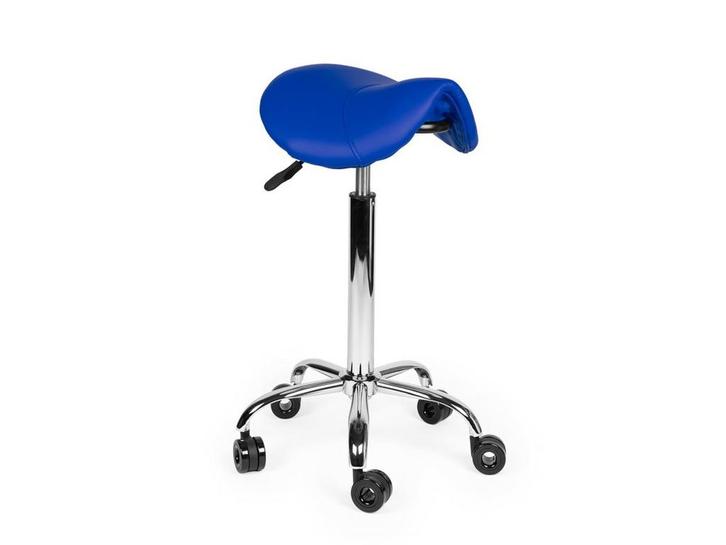 Kapperskruk Blauw - Hoge uitvoering, Huis en Inrichting, Krukjes, Nieuw, In hoogte verstelbaar